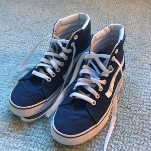 Blue SK8-Hi Vans!